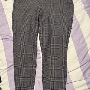 Torrid Black and White Checkered Pants